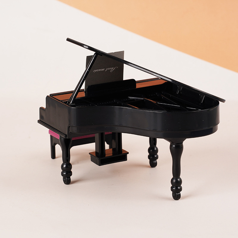 Sustainable Living Products - 1:12 Dollhouse Miniatuur Piano W/Kruk Instrument