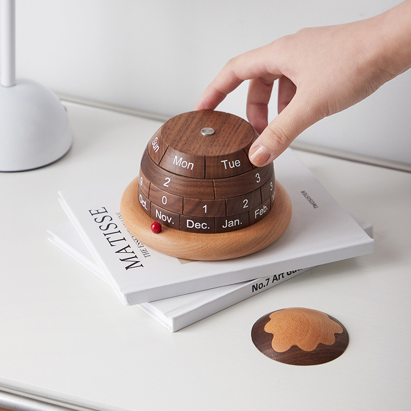 Sustainable Living Officer - Creatief houten duurzaam alfanumeriek kalenderdisplay, decoratie
