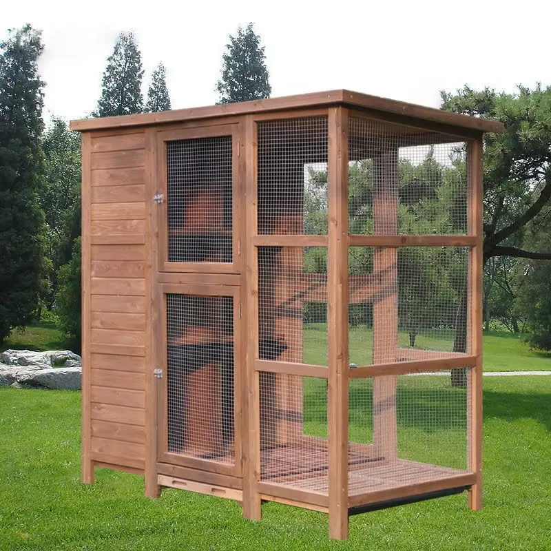 Sustainable Living House - Vogelkooi, binnenlandse gecombineerde kweekhuis nestkast, regen-